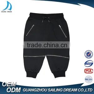 European Style Fashion 4 Zipper Design 3/4 Half Harem Pants for Men thumbnail-2