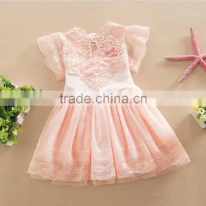 2017 Girl Lace Tulle Dress Girl Princess Dress With Lace thumbnail-1
