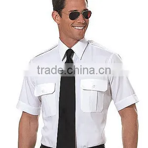 2016 Long Sleeve and Half Sleeve With Attached Epaulettes Men's Pilot Shirt and Pilot Uniform Manufacturer thumbnail-2