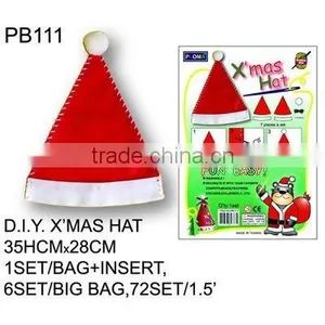 FOR CRAFT (PB111) D.I.Y X'MAS HAT thumbnail-1