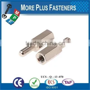 Made in Taiwan Diameter Hex Stainless Steel Extended Standard Hex Brass Spacer Standoff Nut thumbnail-4