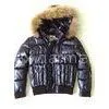 Shiny Childrens Down Jackets Fur Lined Leather Jacket L / XL / XXL thumbnail-1
