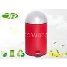 Metal Red / Black / Green Office Waste Bin Foot Operated Office Waste Basket Spray Color thumbnail-1