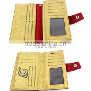 Janpenese Hot Anime Naruto PU Wallet Naruto Cosplay Wallet Cartoon Wallet for Boys thumbnail-2