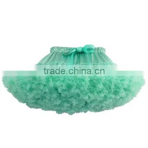 Top Quality Fancy Mini Lovely Skirt Baby Tutu Cake Smash Design Colorful Lace Chiffon Baby Girls Petti Skirts thumbnail-3