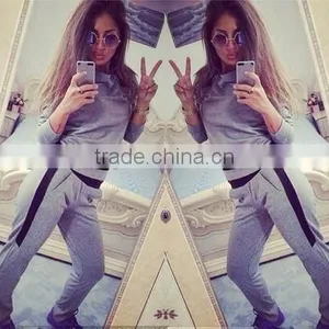 Factory Price Custom Women Slim Fit Tracksuit Latest Cotton Design Tracksuit Sportwear thumbnail-1
