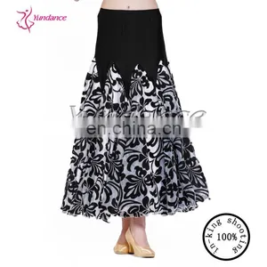 AB028 Black And White Long Sexy Aqua Ballroom Dance Wear UK thumbnail-5