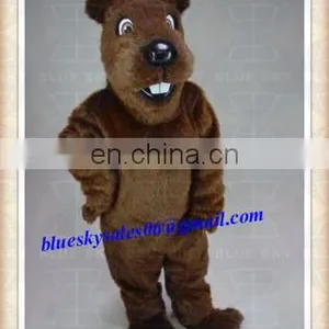 Custom Forest Animal Theme Costume Gopher Mascot Costume Suit Halloween Prop Adult Cartoon Mascotte Fancy Dress Outfit thumbnail-1