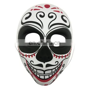 Black, White and Red EVA Mask Covered With Fabric for Halloween, Carnival and Party thumbnail-1