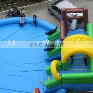 Hotsale Inflatable Pool Slide Water Park, Inflatable Water Sports Games W2014 thumbnail-2
