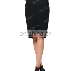 Kate Kasin Occident Women's OL High Stretchy Hips-Wrapped Pencil Skirt 24" KK000275-1 thumbnail-2