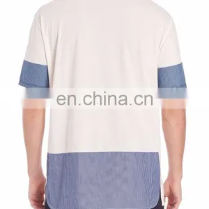 New Arrivals Cotton Plain t Shirt Loose Fitted Men Short Sleeve t Shrits thumbnail-3