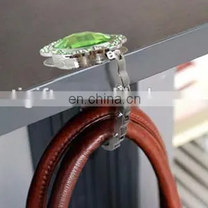 Custom Logo Metal Handbag Table Hooks With Keychain thumbnail-4
