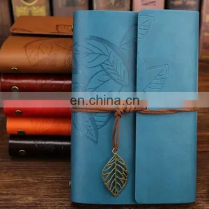 Vintage PU Leather Cover Loose Leaf Blank Journal Notebook Journal Diary Travel String thumbnail-6