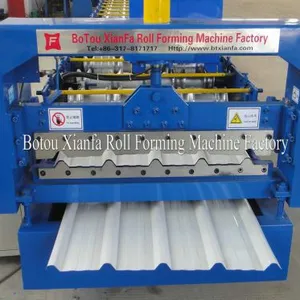 Trapezoidal Color Steel Roof Panel Cold Roll Forming Machine thumbnail-2