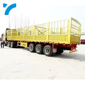 3/4 Axles 40ft Side Wall Semi Fence Cargo Trailer Fence Semi-trailer thumbnail-1