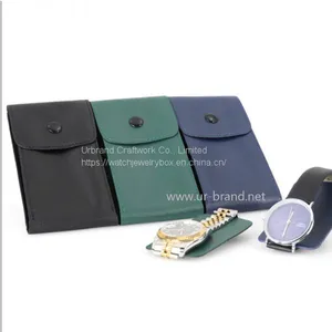 PU Leather Watch Jewelry Bag Simple Portable Watch Storage Bag Can be Customized With LOGO thumbnail-1