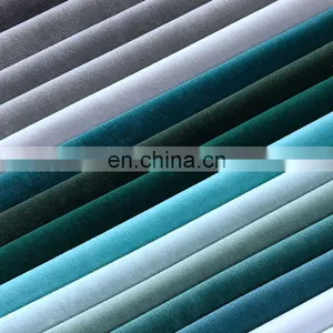 90 Colors in Stock Wholesale Colorful Plain Velvet Fabric for Sofa Home Textile thumbnail-2