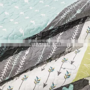 Luxury Vintage Plaid Floral Patchwork Bedsure Queen/King/Custom Size3-Piece Quilt Set Coverlet thumbnail-6