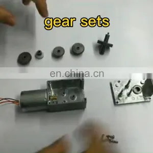 12V 24v 100rpm 6Nm High Torque dc Gear Motor 45mm thumbnail-1