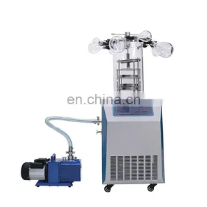 Multi Manifold Top Press Medicine Laboratory Vertical Vacuum Freeze Dryer thumbnail-1