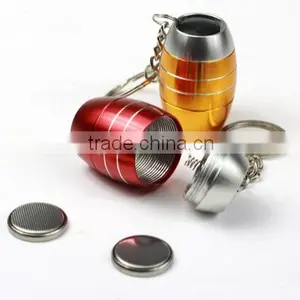 6led Kids Mini Flat LED Flashlight With Keychain thumbnail-2