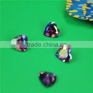 Wholesale Incomparable Beautiful 7mm Round Olivine Zircon ab Sand Price thumbnail-3