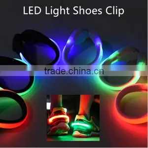 2Pcs Night Safety Reflector LED Flashing Shoe Clip Waterproof Glow Bright Lights thumbnail-1