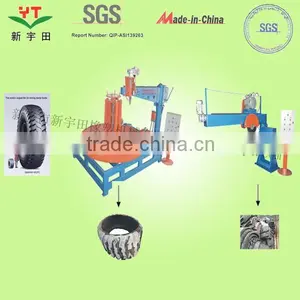 High Efficiency Otr Tire Recycling Plant for Sale/otr Scrap Tire Cutting Plant/tire Crush Machine thumbnail-1