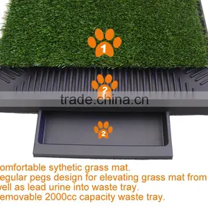 (1001) Pet Park Deluxe 3-piece Dog Relief System Sythetic Grass Pet Potty thumbnail-3