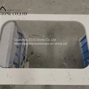 Good Quality Factory Directly Polish Kitchen Quartz Stone Countertop thumbnail-4