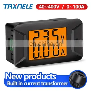 100A 220VAC 380VAC Power Meter Digital Voltmeter Ammeter Watt Meter Voltage Current Power Monitor Electric Tester Volt 40-440V thumbnail-3