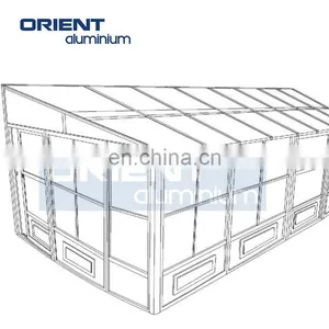 Triangle Roof Aluminum Frame Sunroom Kits Solarium Houses thumbnail-5