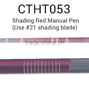 Permanent Makeup Microblading Use #21 Round Shading Blade Eyebrow Tattoo Shadow Manual Pen thumbnail-2