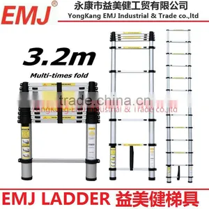3.2M Aluminium Telescopic Ladder With Carry Bag thumbnail-1