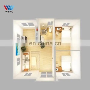 NZ Standard Prefabricated Factory Light Gauge Steel Structure Home Light Steel Frames Metal Roof Trusses House thumbnail-3