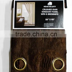 1PC CRUSHED RAIN DESIGN WINDOW CURTAIN WITH 8 GROMMETS thumbnail-2
