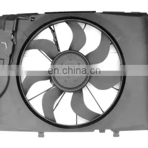 High Quality 12V Fan Car Auto Cooling Fan Blower Radiator Fan Shroud With Holding Frame OEM 246 500 0093 2465000064 thumbnail-2