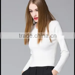 Fashion Design Custom Woolen Knit Sweater Pullover Collar for Young Ladies thumbnail-4