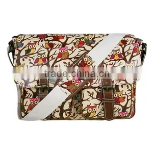 Wholesale Owl Pattern Oilcloth Bags Waterproof Shoulder Bag For Student thumbnail-2