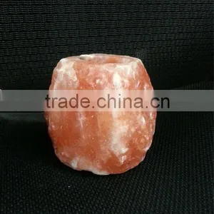 Himalayan Salt Candle Holder / Portavela de Sal Natural / Sal Del Himalaya thumbnail-2