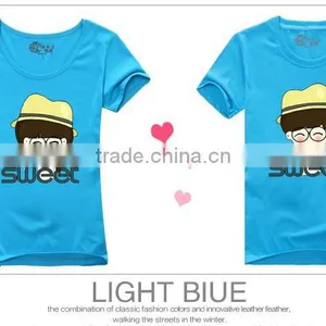 2015 OEM Cute Couple Shirt Design / Dri Fit Shirts Wholesale / Chinese Clothing Manufacturers thumbnail-2