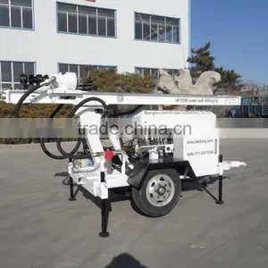 DTH Smart Drilling Rig !!! HF120W Portable Water Well Drilling Rig ,trailer Mounted Drilling Rig thumbnail-1