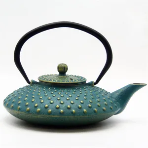2025 New Arrival Tea Warmer Teapots Wholesale Tea Kettle Cast Iron Enamel Teapot thumbnail-1