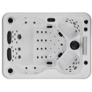 Rectangular Massage Bathtub for Home Use; Independent Massage Surf; thumbnail-2