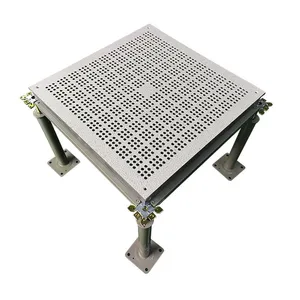 Aluminum Alloy Anti-Static Ventilated Floor Panel 600x600x55mm for Cleanroom Raised Access Floor System ( Uniform Load 1800kg) thumbnail-1