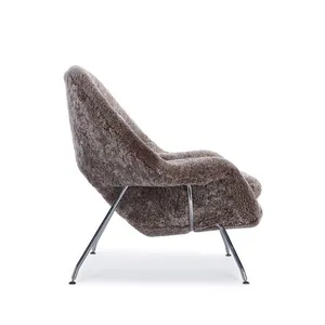 Wholesale Womb Chair & Ottoman Set, Eero Saarinen Replica Lounge Chair for Hotel Projects thumbnail-3