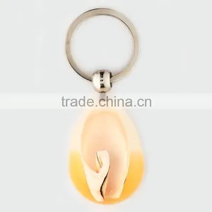 2016 Hot Selling Keychain With Real Sealife Peacock Shell thumbnail-2