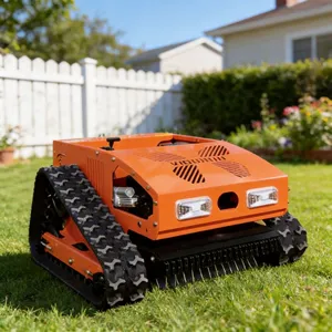 Vigorun VTC550-90 RC Crawler Lawn Mower 550mm Working Width Gasoline Engine for Home Courtyard thumbnail-1