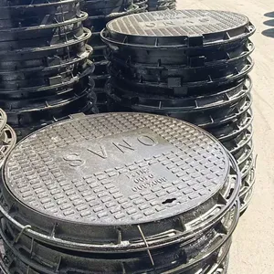 High-quality Ductile Iron Jingdong Brand Black Durable Manhole Cover for Municipal Engineering Customized Casting Lock Road thumbnail-6